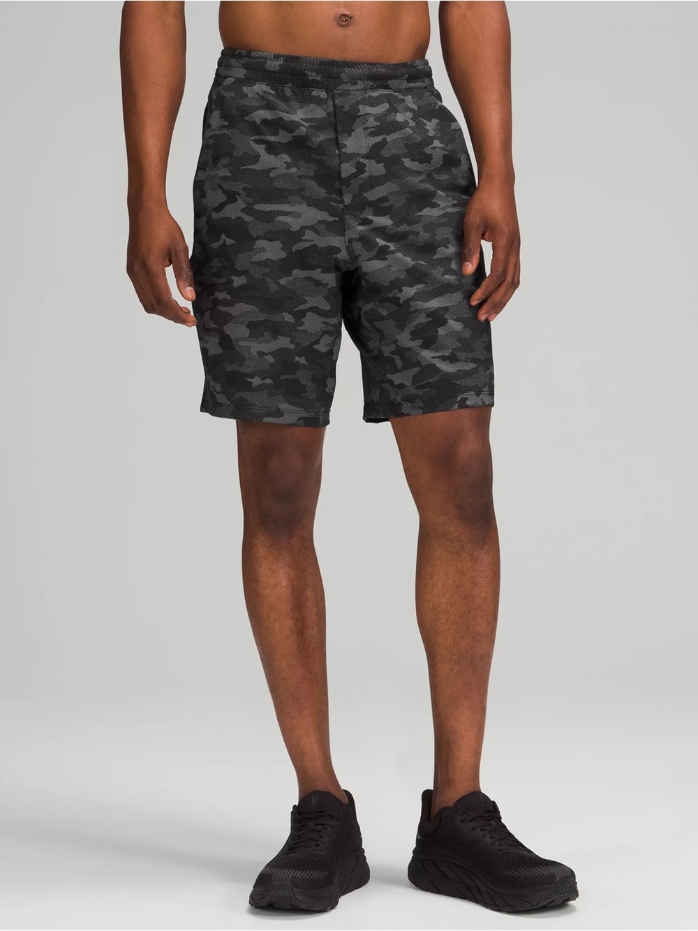 Lululemon Pace Breaker Short 9” Lined Bottoms Athletic Camoflauge Print Black